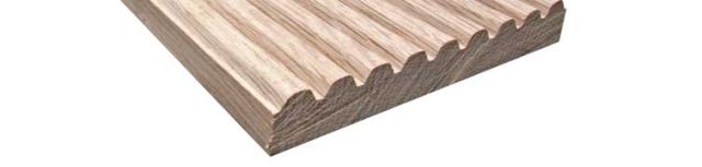Oak decking cross section image