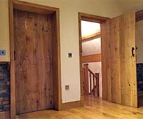 A picture of oak architrave around a door