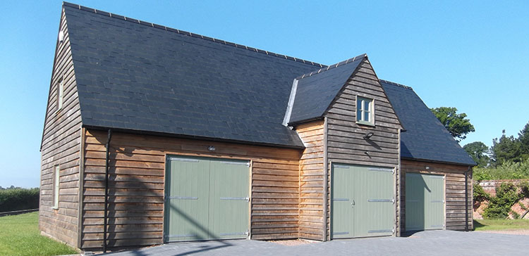 Weathered Feather Edge Oak Cladding