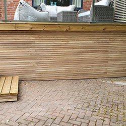 Oak Slats - Used in a Garden