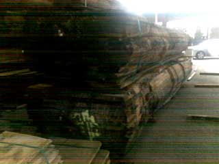 Oak Boules in a French Sawmill