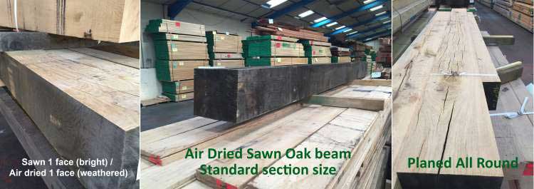 Different Finishes in Air Dried Beams