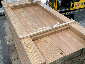 Douglas Fir Joists in a pack