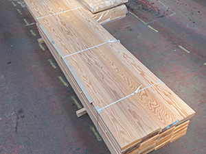 Douglas Fir Joists in a pack