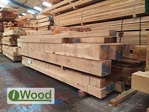 Fresh Sawn European Oak Posts