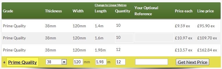 New method to input your cutting list