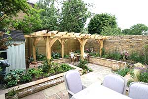 2 Bay Oak Pergola