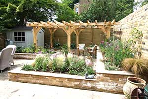 2 Bay Oak Pergola