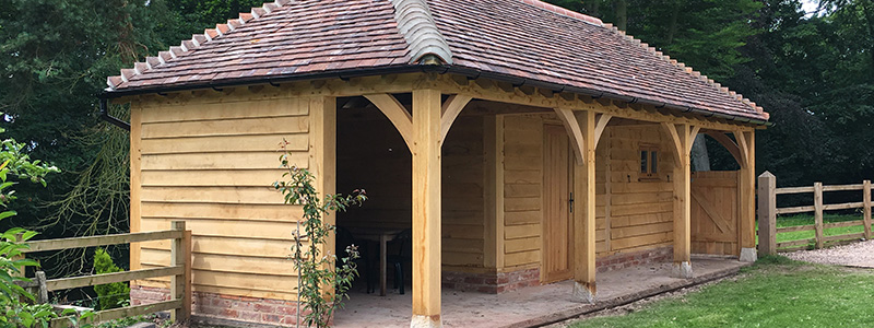 Oak Feather Edge timber cladding