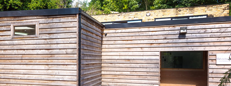 Siberian Larch Feather Edge timber cladding