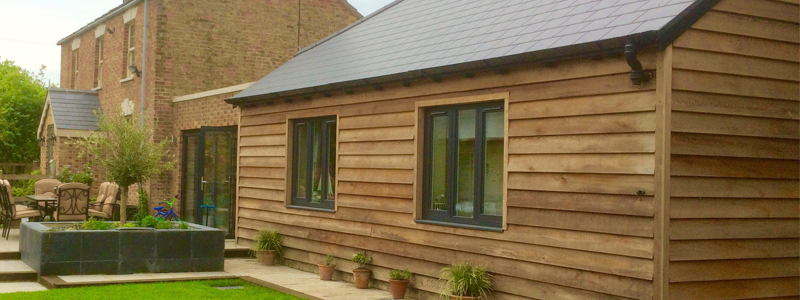 Western Red Cedar Feather Edge timber cladding