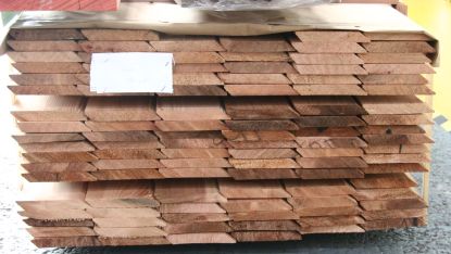 Western red cedar board ends