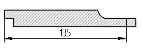 IWC6 Ship-lap 145mm (135 face) x 19mm