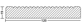 IWD1 - Reeded - 120mm x 19mm